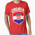Croatia National Flag World Sport Stadium Fans T Shirt Supporter Jersey Football Cup TShirt by screenworks