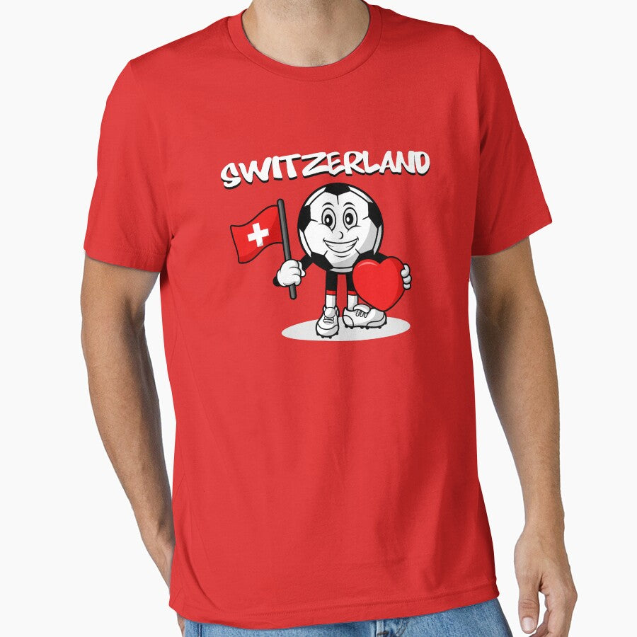 Cute Switzerland Football Lover Design by Salukeart