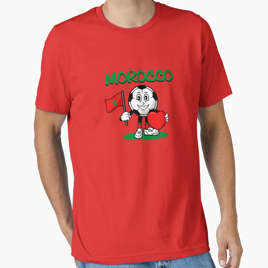 Cute Morocco Football Lover Design by Salukeart