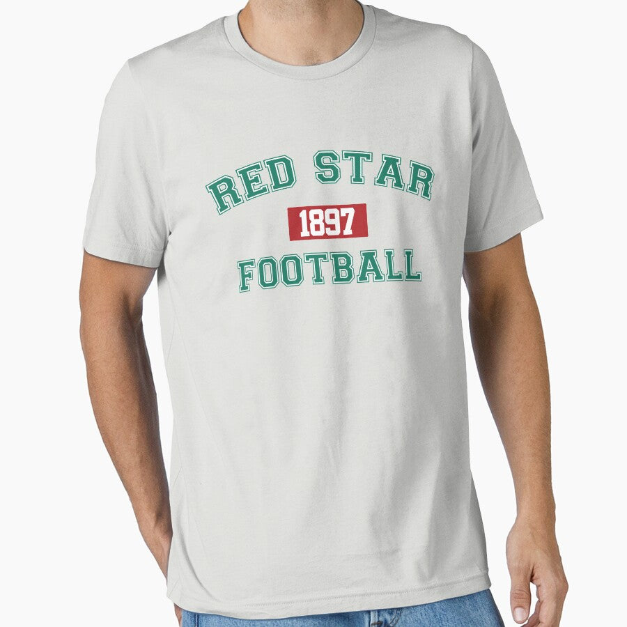 Red Star Football Athletic College Style 1 Gray by Toma-51
