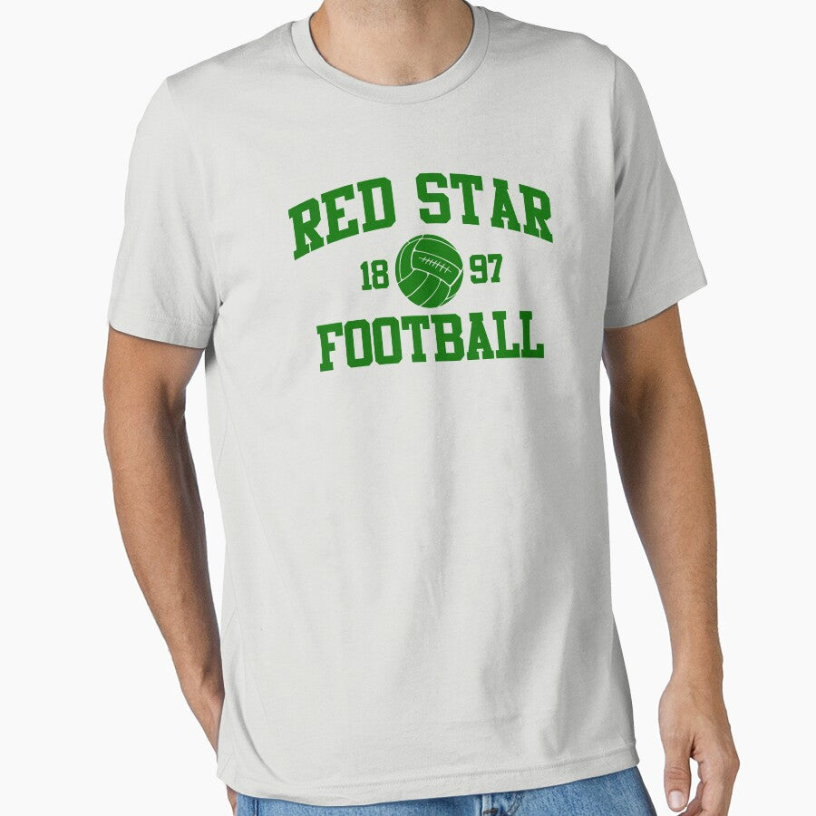 Red Star Football Athletic College Style 2 Gray by Toma-51