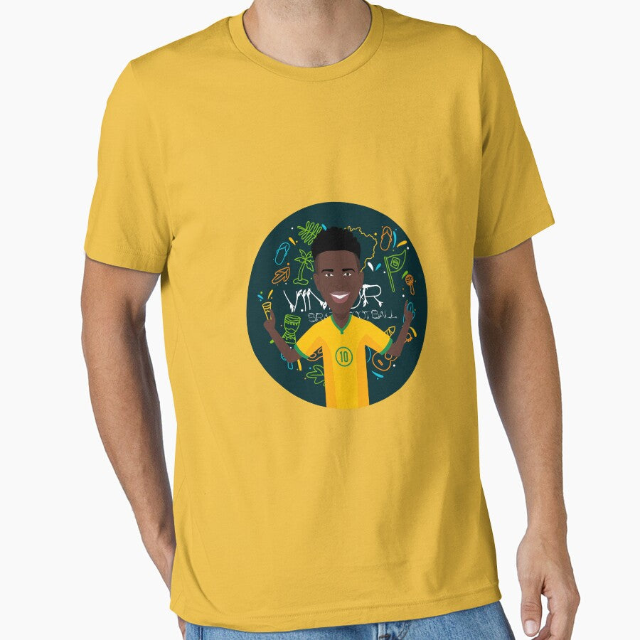 Brazil's No.10 footballer Vini Celebration Goal by vectorlove