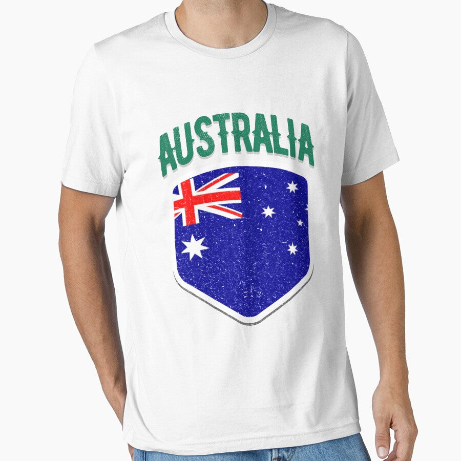 Australia National Flag World Sport Stadium Fans T Shirt Supporter Jersey Football Cup TShirt by screenworks