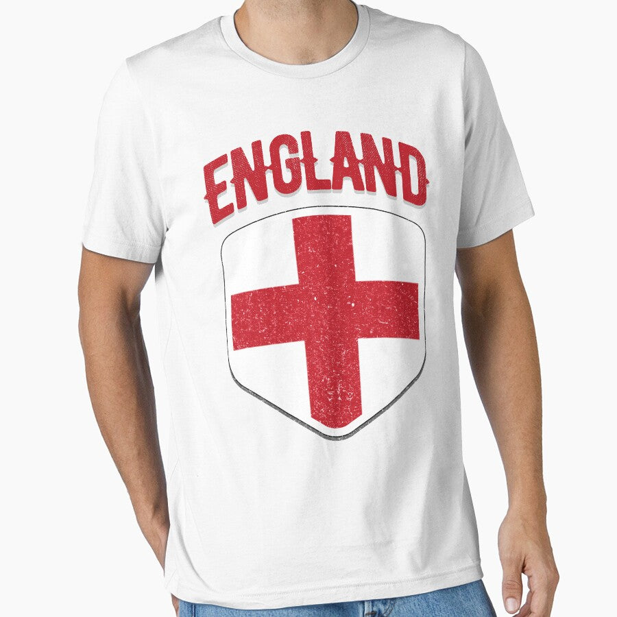 England National Flag World Sport Stadium Fans T Shirt Supporter Jersey Football Cup TShirt by screenworks