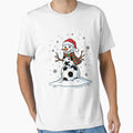 Winter Soccer Player Snowman by Belhbib Art ⭐⭐⭐⭐⭐