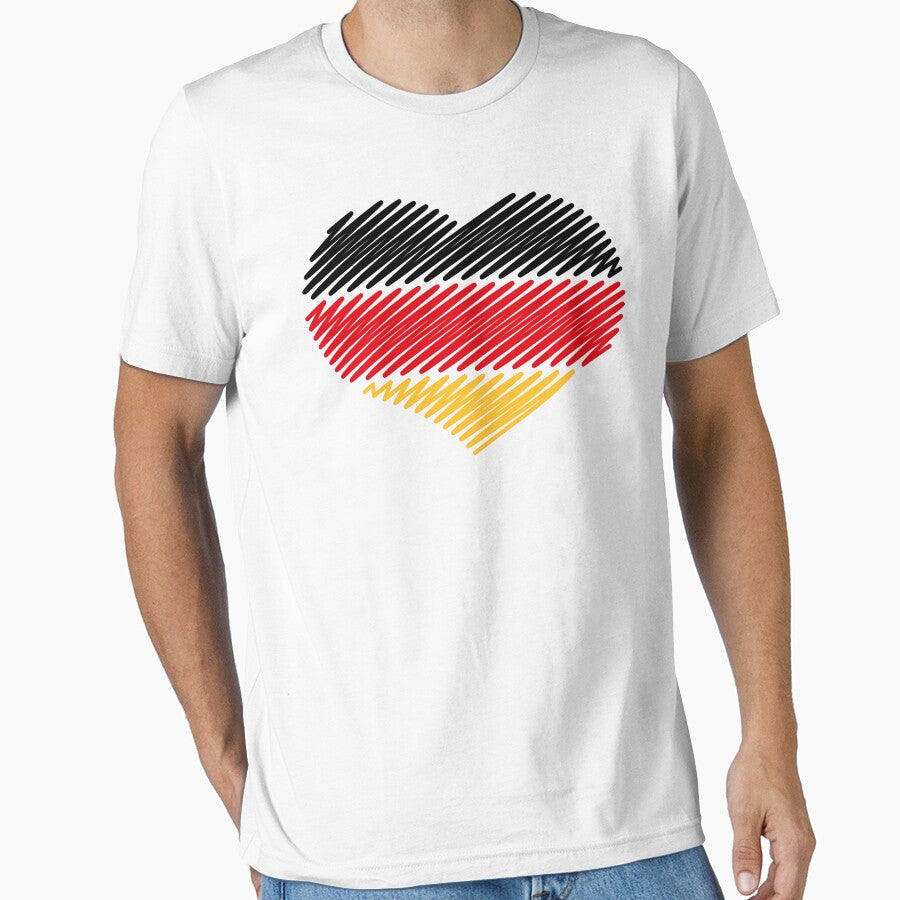 Heart - Black Red Gold (Germany / Flag / Scribble) by MrFaulbaum