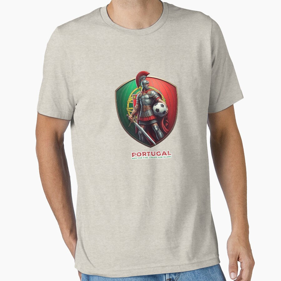 Portugal Football Team : Red for Fire, Green for Glory - Portugal Rises by Vanich-Panich