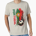Portugal Football Map Art | Portuguese Soccer Fan Graphic | Portugal National Team Sports Design by TheWorldGameStudio