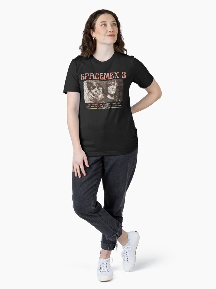 Spácèmèn band 3 Vintage 1982 English rock Original Fan Design Artwork Essential T-Shirt Hoodie, Sweatshirt (Image 4)