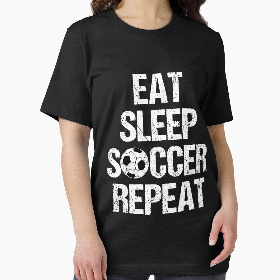 Eat Sleep Soccer Repeat T-shirt by 3familyllc