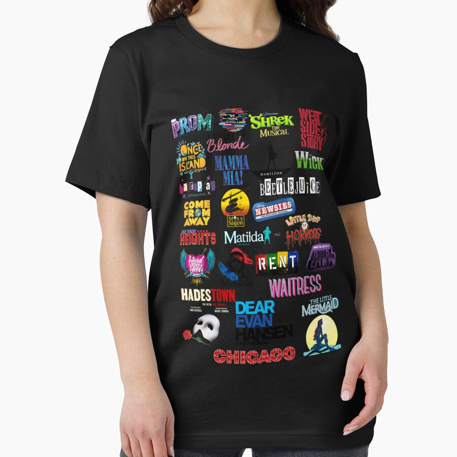 Musical Theater Sticker Shirt Inspired by Broadway Shows by JOSEPHINTANA