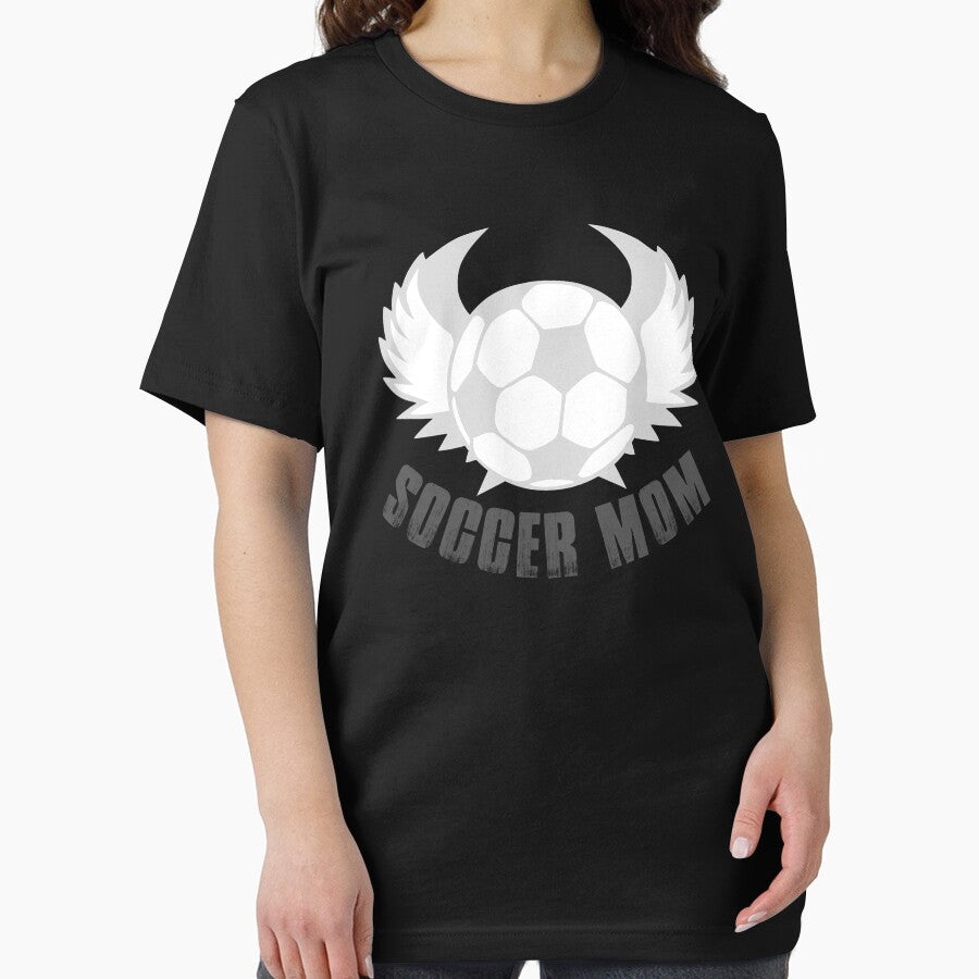 Soccer Mom White Bold Typography and illustration by garniturex
