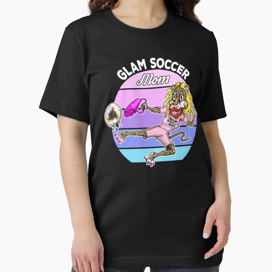Soccer Mom Leopard Funny Glam Soccer Mom Life Mothers Day by Status71