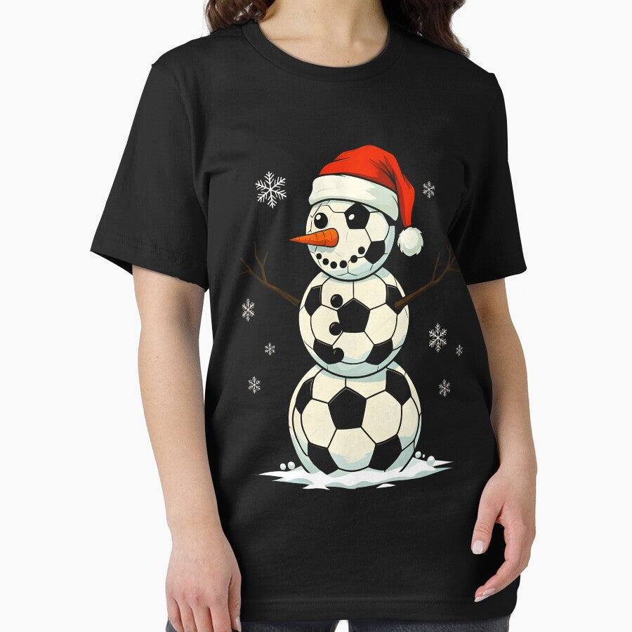 Christmas Soccer Ball Snowman Winter Vibe by Belhbib Art ⭐⭐⭐⭐⭐