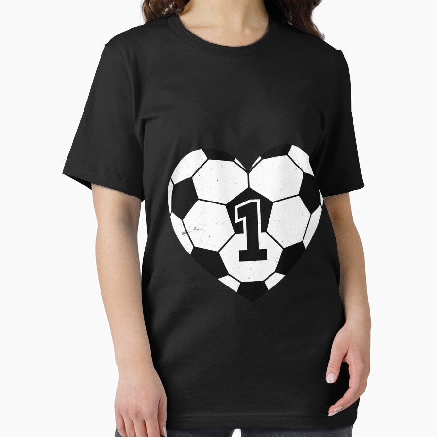 Soccer Number 1 Jersey Soccer Heart Game Day by tlallimicrichi