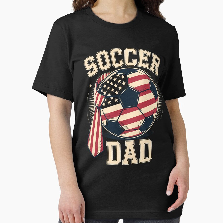 Soccer Dad USA Flag All American Fathers by BlassmausArt