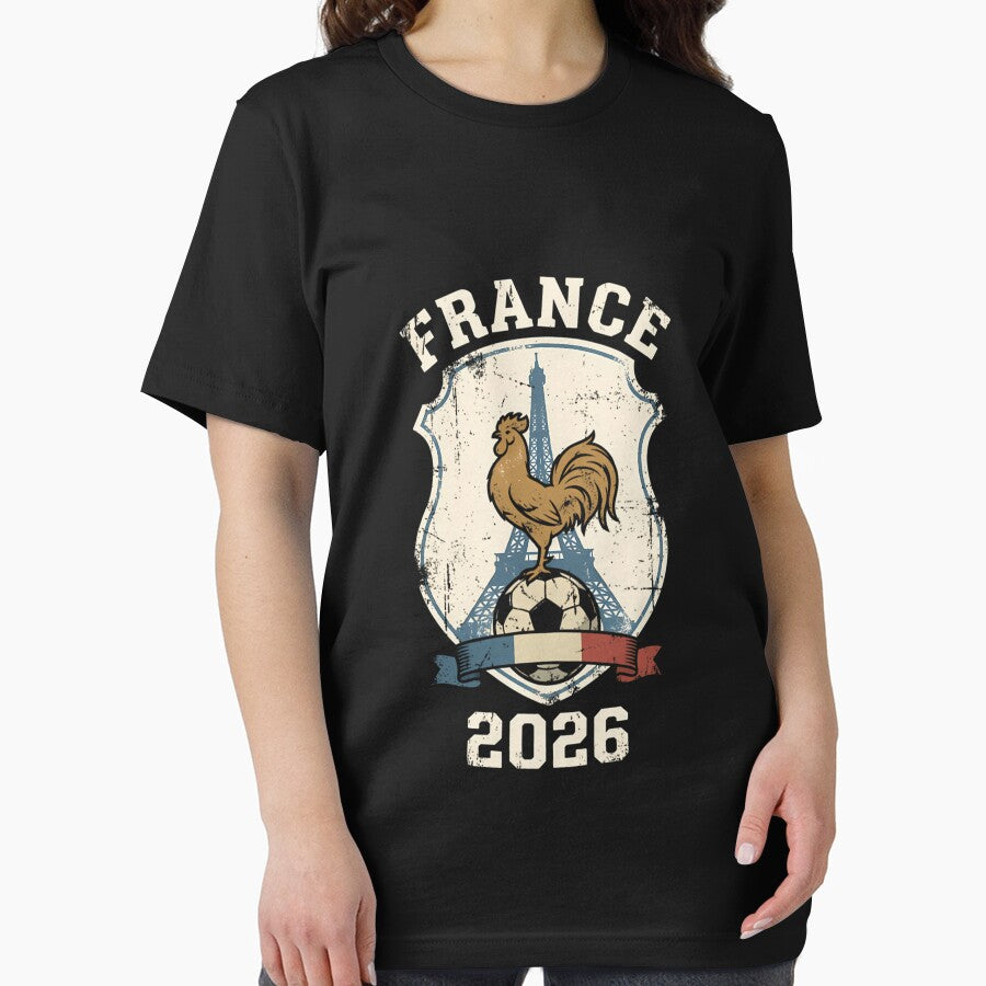 France 2026 Football Crest With Rooster by donwolfonline