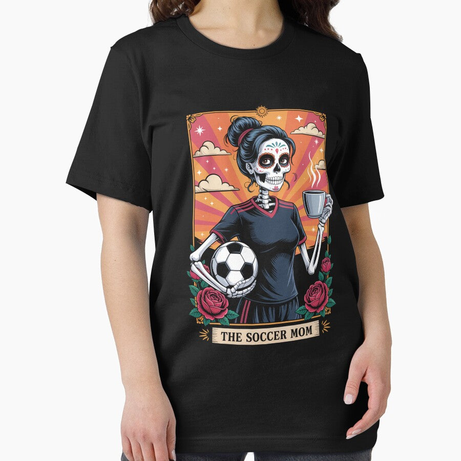 Soccer Mom Tarot Card Skeleton Game Day by RayhendersonArt