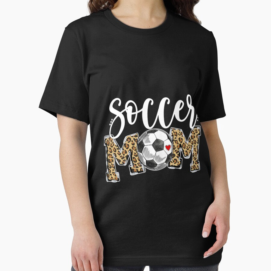 Soccer Mom Leopard Funny Soccer Mom Shirt Mother's Day 2021 by JayeBraden