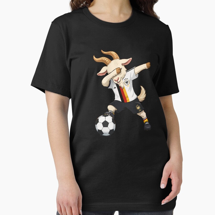 Dabbing GOAT Soccer Star – Funny Germany Football Meme | Ultimate World Cup Fan Design by BrainBubbleArt