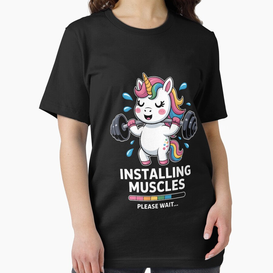 Unicorn Workout Gym Fitness Weightlifting Cute Unicorn by TyraYoung