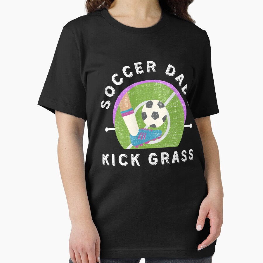 Funny Soccer Dad/Soccer Dads Kick Grass by Designs By YL