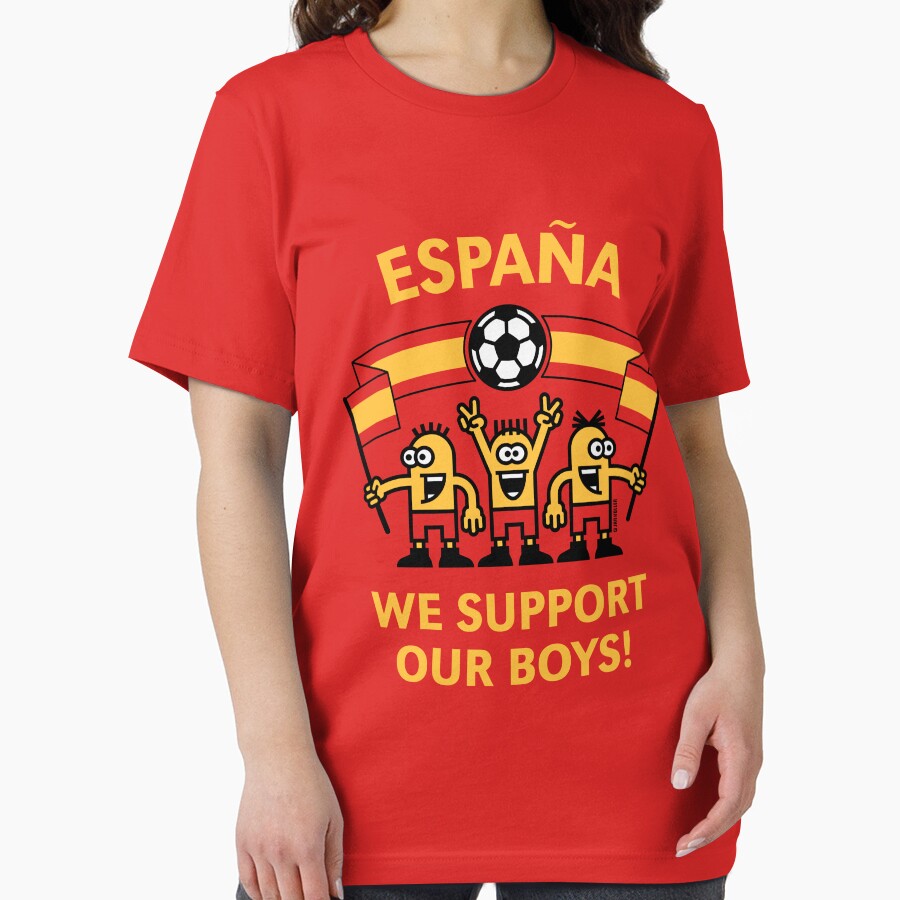 We Support Our Boys! (For Red Background/ España / Fútbol) by MrFaulbaum