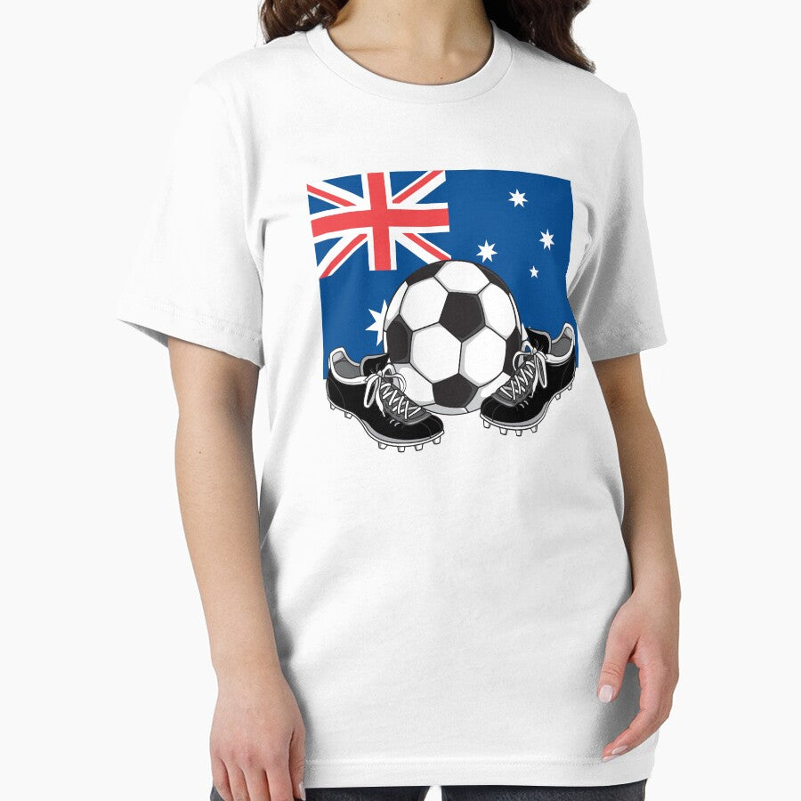 AUSTRALIA FOOTBALL AUSTRALIAN SOCCER FLAG by SportsT-Shirts