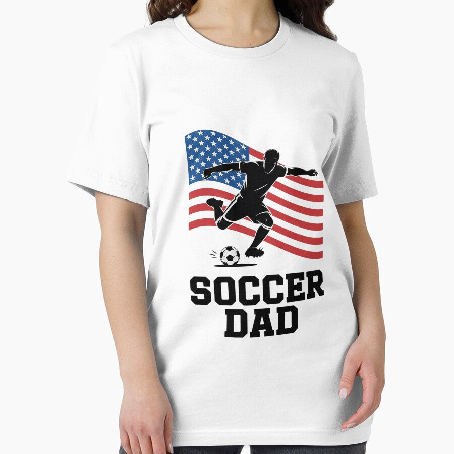 Soccer Dad Cool Soccer Family USA American Flag by DarioRosales