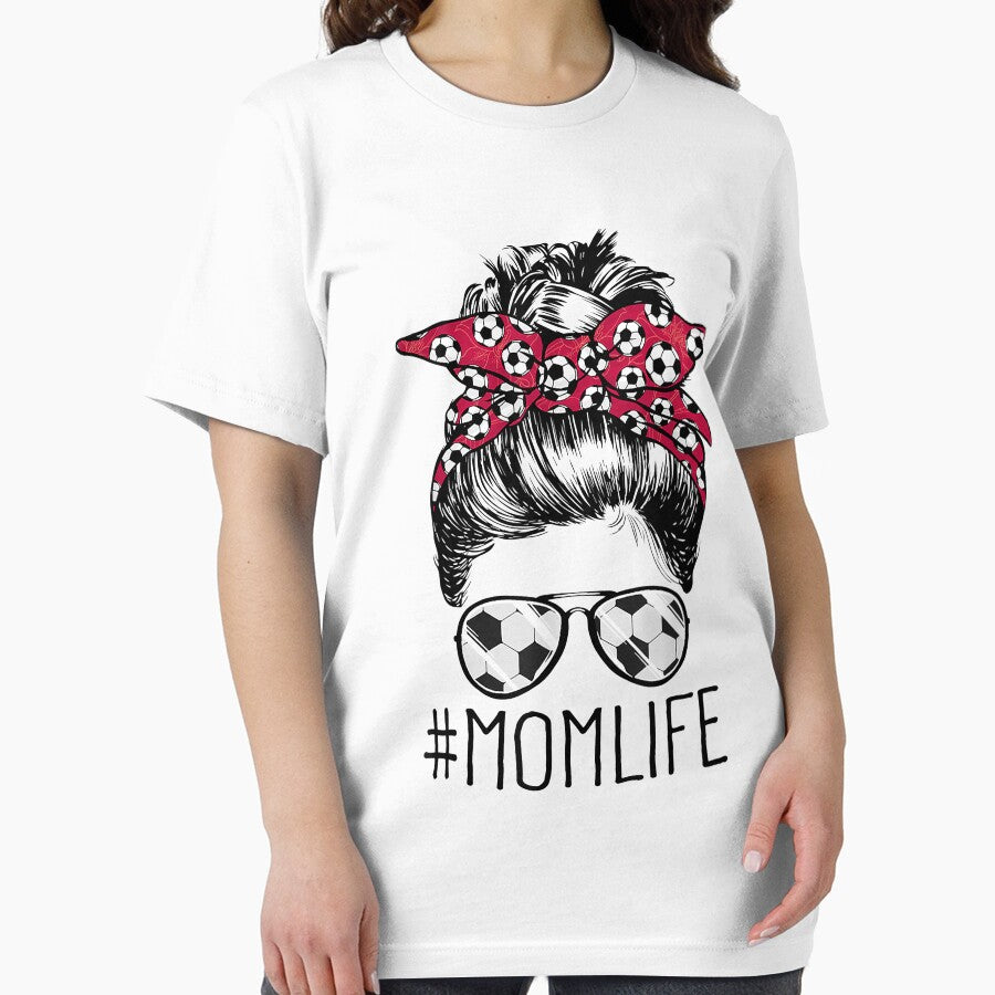 Mom Life Soccer Mom Mothers Day 2021 Messy Bun Funny by vastscreen
