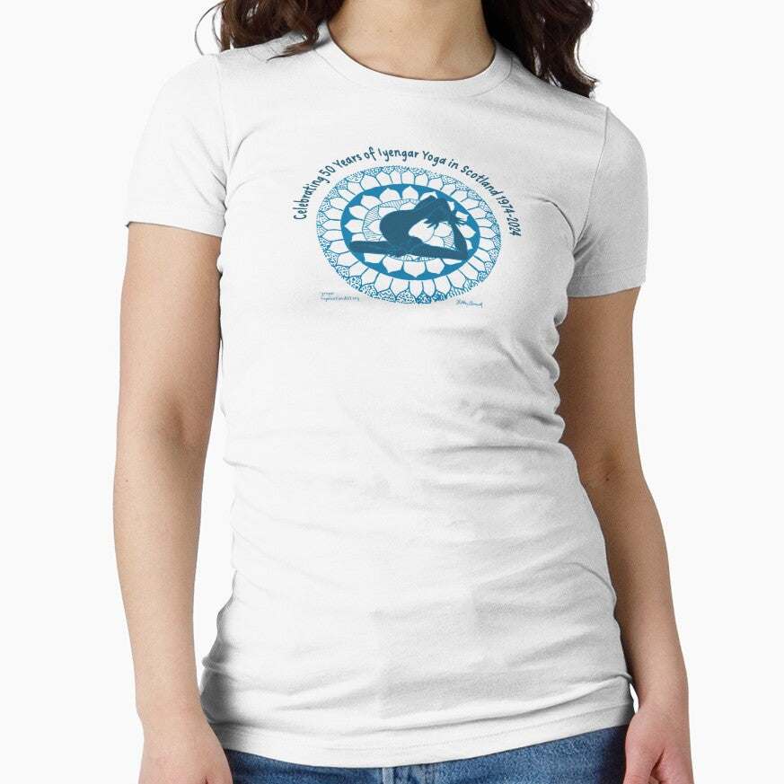 Mid Blue/Dark Blue Fitted T Shirt by IYScotland50