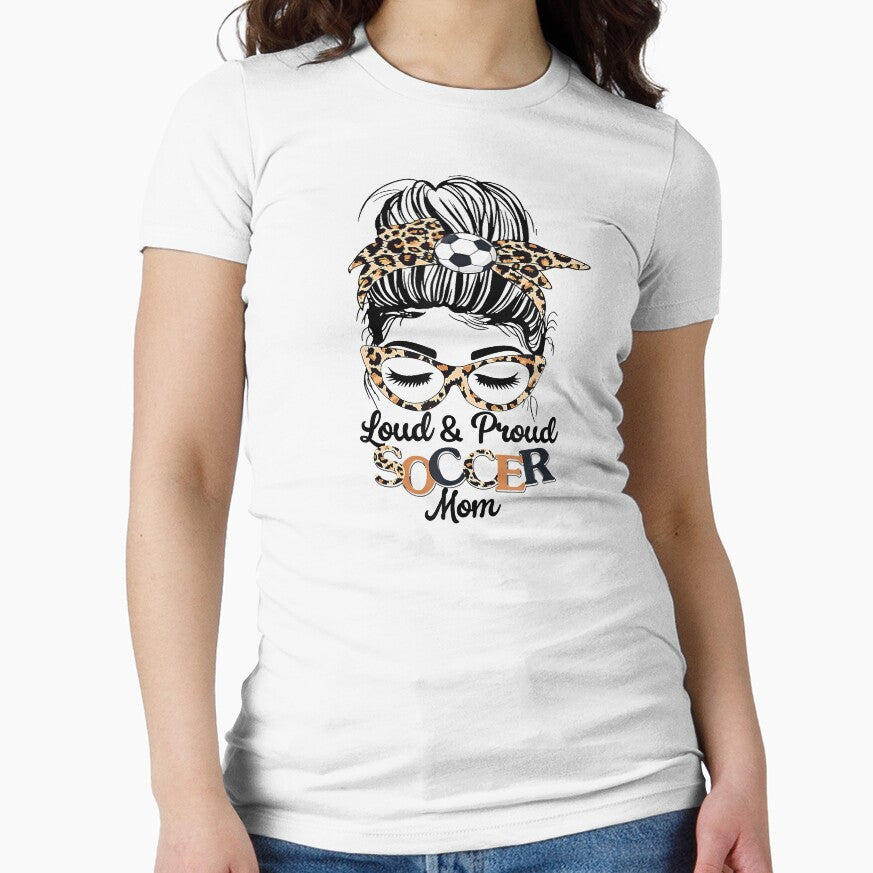 Loud And Proud Soccer Mom Leopard Soccer Mama Life by SethFrancis37