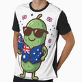 Aussie Soccer Pickle Green and Gold Fan Shirt by Basma Designs | Funny Shirts, Stickers & Mugs