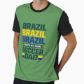 Brazil Soccer Dad 2026 | Football Dad World Cup Fan Design, That's my team, Soccer Dad Gift For Father, Match Day Brazil Fan Tee, Football Dad Shirt by VectorJoy