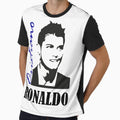 Cristiano Ronaldo Line Art Portrait by KUDAARTS
