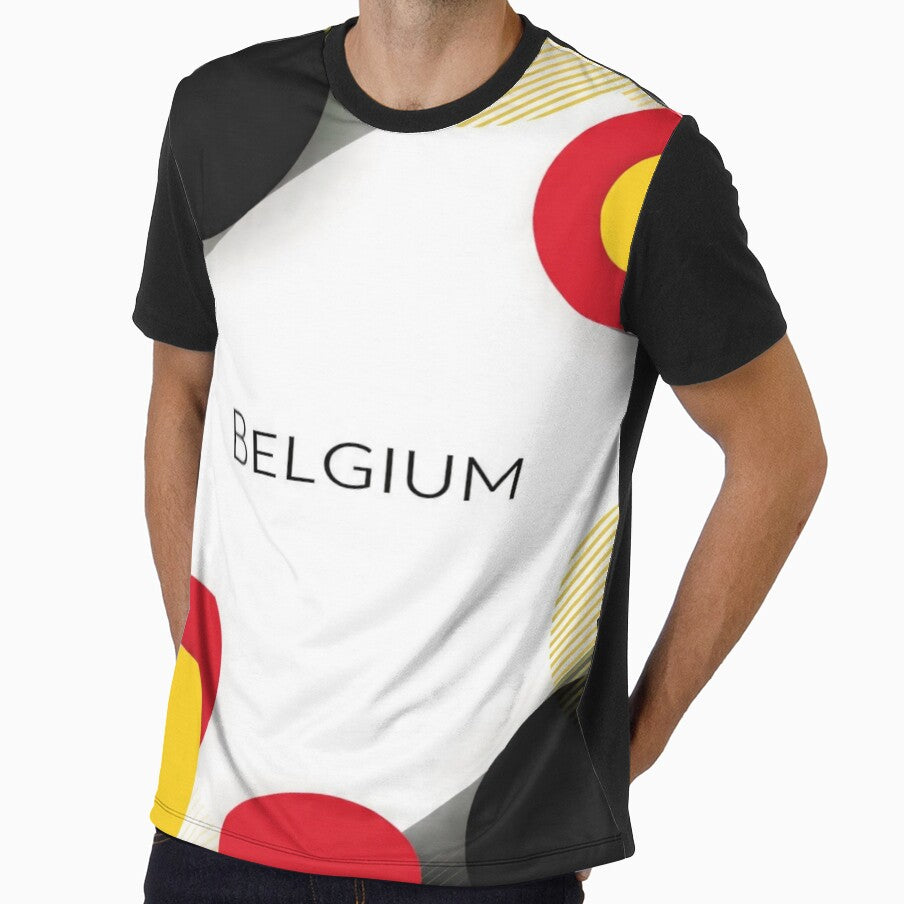 Belgium Geometric Football Fan Shirt by jackbermess