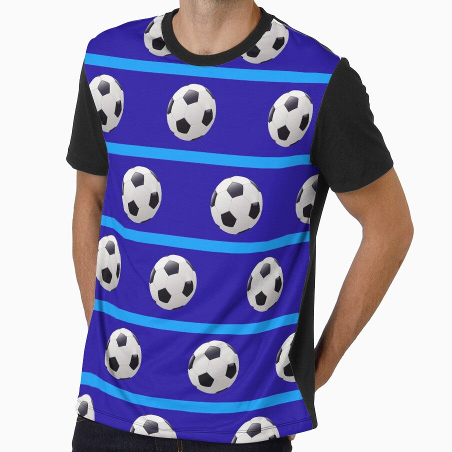 Football Blue on Blue - FOOT0008 by 3-Starfish
