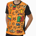 Colombia vs Portugal World Cup 2026 Doodle - Father's Day Gift Football. by GeoandHome