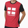 England Flag (Text Under on Red) by STUDIO-72