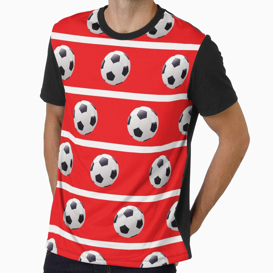 Football Red & White - FOOT0001 by 3-Starfish