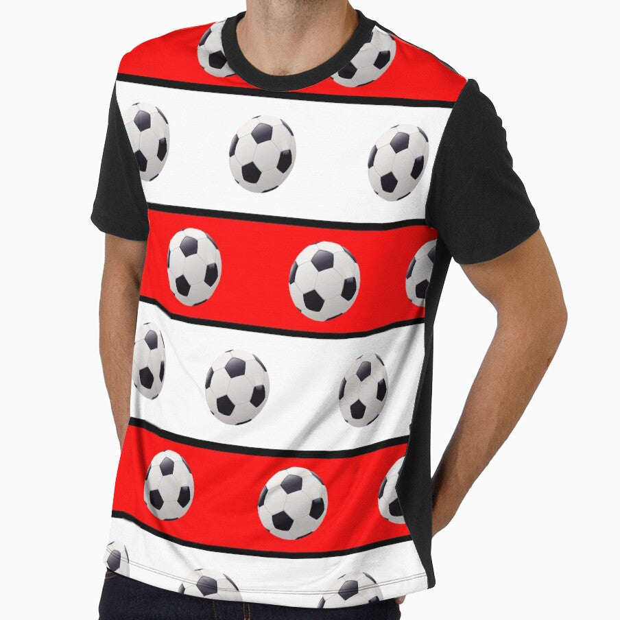 Football Red, White & Black - FOOT0005 by 3-Starfish