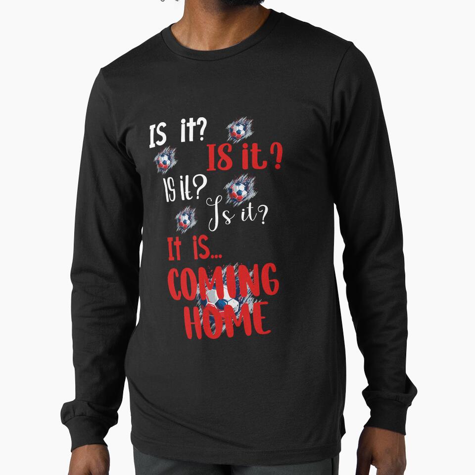 Is It Coming Home Football Red White Blue and Grey by Labradoodlesetc