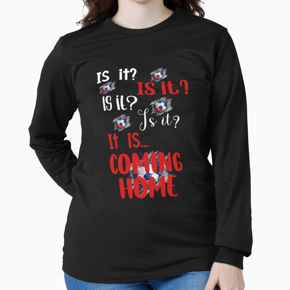 Is It Coming Home Football Red White Blue and Grey by Labradoodlesetc