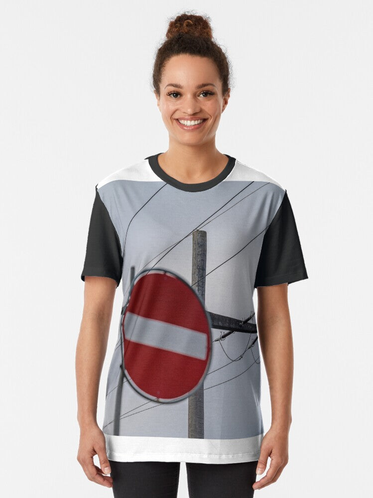 one-way street electricity Graphic T-Shirt Hoodie, Sweatshirt | PureTeeCo.com (Image 2)