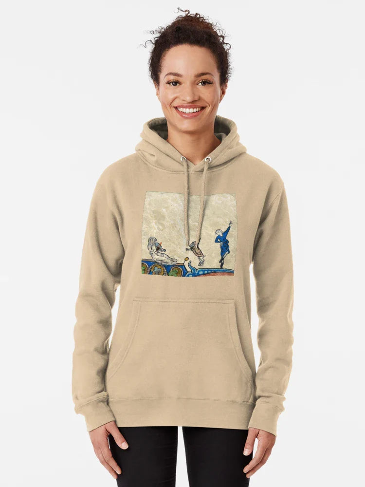 "The Maiden with the Violo, the Dancer and the Sorcerer", medieval painting 12th century AD Classic T-Shirt... (Image 5)