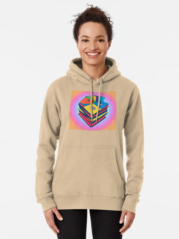 "Ctrl+Alt+Retro: Floppy Disk Frenzy" Classic T-Shirt Hoodie, Sweatshirt | PureTeeCo.com (Image 5)
