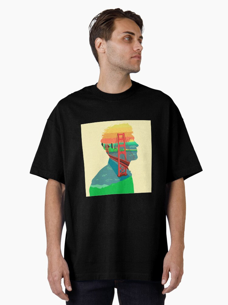 SnFco Oversized T-Shirt Hoodie, Sweatshirt | PureTeeCo.com (Image 1)