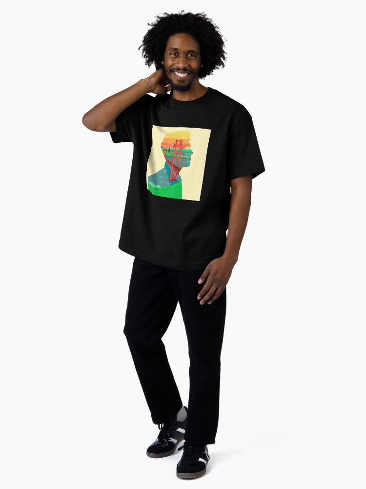 SnFco Oversized T-Shirt Hoodie, Sweatshirt | PureTeeCo.com (Image 4)