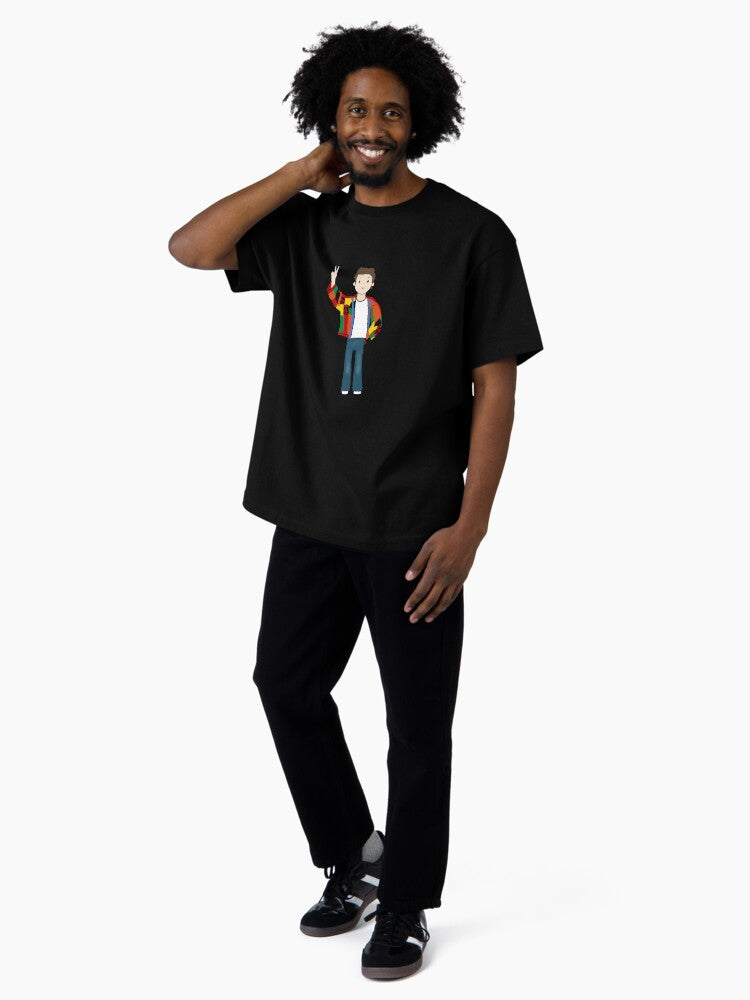 HS Cardigan Oversized T-Shirt Hoodie, Sweatshirt | PureTeeCo.com (Image 4)