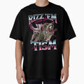 Rizz Em With the Tism Meme - Funny Autism Racoon in vintage 90s bootleg style by PetNamedPeeve